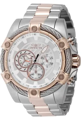 Produktbild von Invicta Bolt 48869 Herrenuhr - Quarzwerk - Edelstahl mit silbernem Zifferblatt - 52 mm