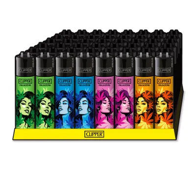 Produktbild von 48x Clipper Reibrad Feuerzeug | Mary Janes | nachfüllbar