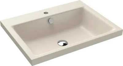 Produktbild von KALDEWEI Einbauwaschbecken PURO 46 x 46 cm warm beige 20 matt mit Beschichtung Emailliert 900006013661