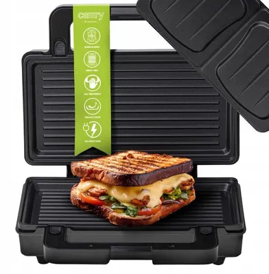Zdjęcie produktu dla Elektryczny grill 2 w 1: wymienne płyty, powłoka nieprzywierająca, 1400 W, kompaktowy