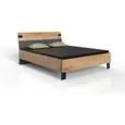 Produktbild von Bett - LAMIA - 160 x 200 cm - Eichenbalken / Graphit - WIMEX