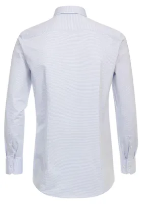 Produktbild von Venti - Modern Fit - Herren Langarm Hemd Jerseyflex (144226200), Größe:38, Farbe:Blau (100)