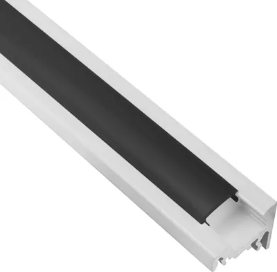 Produktbild von A20 LED Aluprofil Weiss Eckprofil 30° 1m schwarz