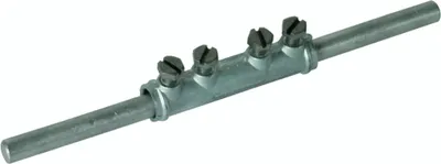 Produktbild von DEHN Verbindungsmuffe ZG, für Rd 7-10 mm, mit 4 Schrauben M6x12 mm, 1 Stk.