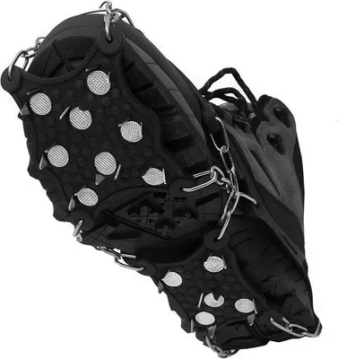 Produktbild von Famanu Stollen für Schuhe, rutschfeste Spikes, leichte Eiskrallen und Schneegreifer, Traktion für den Winter