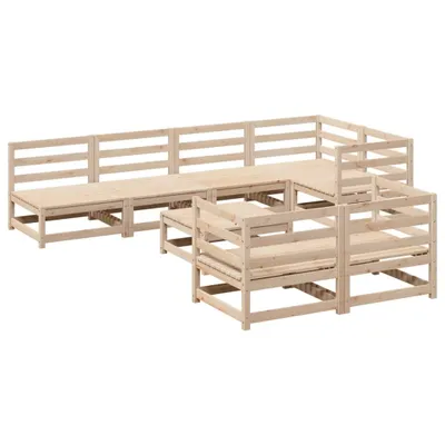 Produktbild von 8-tlg. Garten-Sofagarnitur Massivholz Kiefer
