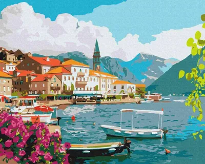 Immagine prodotto di Dipingere con i numeri: Estate nella baia, 40x50 cm