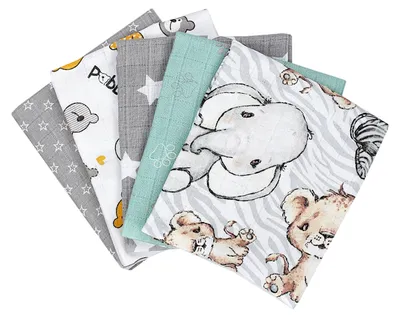 Produktbild von TupTam Baby Mullwindeln Spucktücher 70x80 5er / 10er Pack, Farbe: Unisex 6, Anzahl der Teile:: 10er Pack