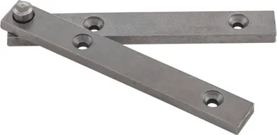 Produktbild von Zapfenband (Einbohrband) ohne Anschlag, Möbelbeschlag 80x10x3mm Stahl vernickelt