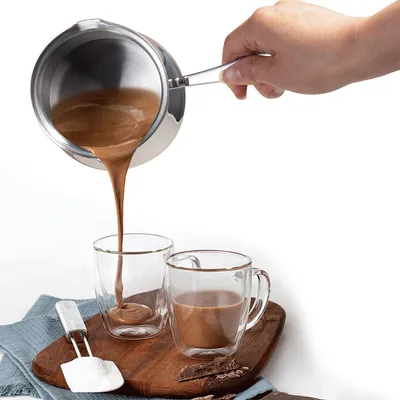 Produktbild von Kaffeekannen, 304 Edelstahl-Kaffeekanne, Türkische Kaffeekanne, 500ml, Kann auf einem Induktionskochfeld mit offenem Feuer verwendet werden