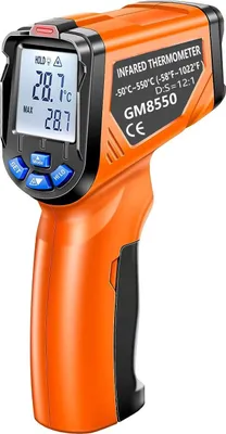 Produktbild von Infrarot Thermometer -50℃550℃ Temperaturmessgerät Berührungslos mit LCD Display für Kochen/Barbecue/Gefrierschrank/Industrie