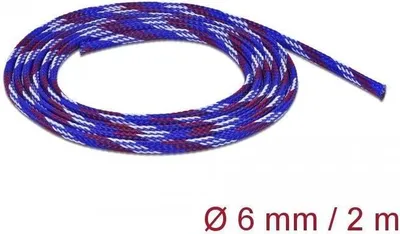 Image de Tuyau tressé Delock - extensible - 2 mètres - blanc
