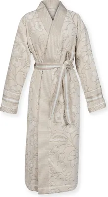Produktbild von PIP Studio Bademantel PIP Jasmin Jacquard Bathrobe Sand S Sand