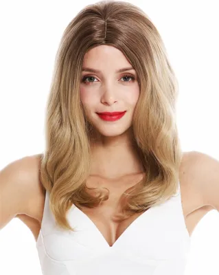 Produktbild von WIG ME UP Perücke lang Mittelscheitel gewellt Ombre Braun Blond GFW3070-G211