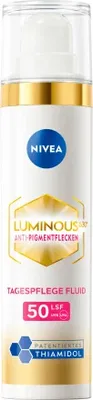 Produktbild von NIVEA LUMINOUS630 Anti-Pigmentflecken Tagespflege Fluid LSF 50, Tagescreme, Frauen, Jeder Hauttyp, Gesicht, Anti-pigmentation, Verhindert Altersflecken, 40 ml