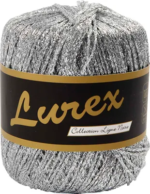 Produktbild von Lurexgarn, L 160 M, Silber, 25 g/ 1 Knäuel [HOB-42145]