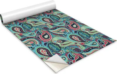 Immagine prodotto di Pellicola autoadesiva per mobili - Pellicola decorativa - Mobili da tavolo - Tagliabile su misura - Motivo a goccia Paisley - 100 x 50 cm