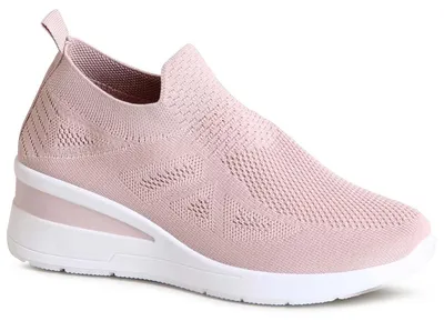 Produktbild von topschuhe24 2705 Damen Keil Sneaker Light Slipper, Farbe:Rosa, Größe:40 EU