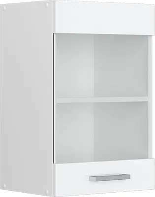 Produktbild von Vicco Küchenglasschrank R-Line, 40 cm, Weiß Hochglanz/Weiß