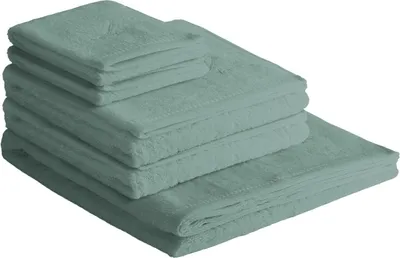 Produktbild von Sansibar Sylt Handtuch Set Frottier-Serie Classic Nr. 2 (Set, 5-tlg), hochwertige Sansibar-Säbel Stickerei, smaragd