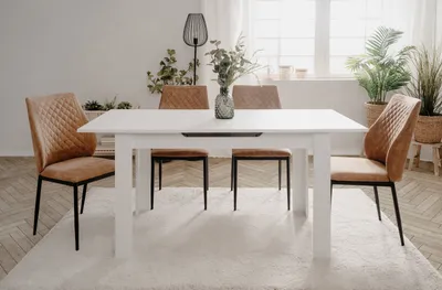 Produktbild von Esstisch Birmingham | Ausziehtisch | weiß | 125 (165) x 75 x 80 cm