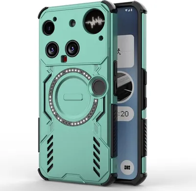 Produktbild von MagSafe Hülle für Nothing Phone (3) - Phonesta Shield Armor Back Cover - Grün