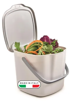 Immagine prodotto di Contenitore per rifiuti organici Snips, bidone per compostaggio, contenitore per rifiuti della cucina con coperchio e maniglia, capacità 3L, per rifiuti organici