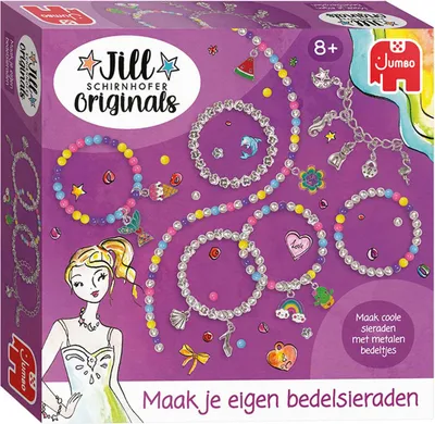 Produktbild von Jumbo 19911, Armbänder-Bastelset für Kinder, 6 Jahr(e), Mehrfarbig