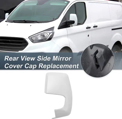 Image de Capuchon De Couvercle De Rétroviseur Latéral Gauche De Remplacement Blanc Pour Ford Transit Custom V362 2012-2023 Couvre-Garde De Miroir Décoration Extérieure Garnitures