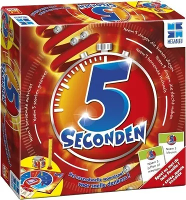 Produktbild von MEGABLEU 5 Seconden, Brettspiel, Trivia, 6 Jahr(e), 30 min, Familienspiel