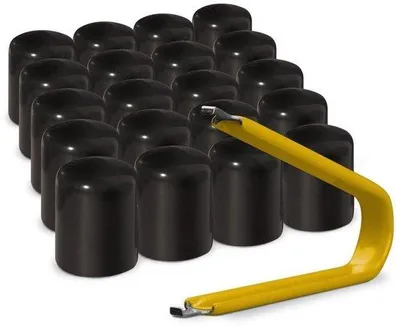 Immagine prodotto di Set per bicicletta - 24 pezzi - Nero - Vinile flessibile - Copribicicletta