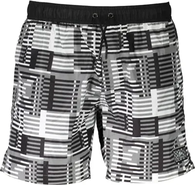 Produktbild von Elegante schwarze Badeshorts für Herren – Stilvolle mittlere Länge