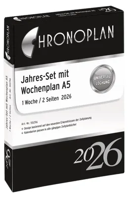 Produktbild von CHRONOPLAN Jahresset Wochenplan 2026 DIN A5