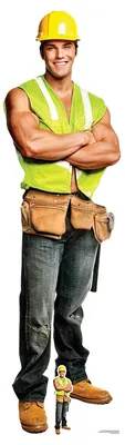 Produktbild von Chippendales - Bauarbeiter - Pappaufsteller - 51x181 cm