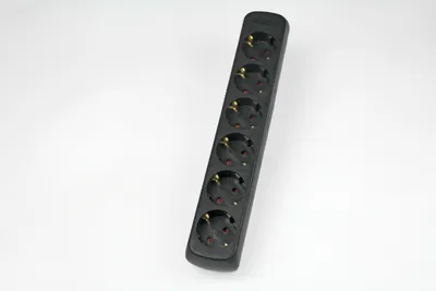 Produktbild von as-Schwabe 6-fach Steckdosenleiste 45° gedreht zur Wandmontage 230V 16A ohne Kabel IP20