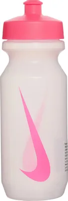 Produktbild von Nike - Wasserflasche "Big Mouth 2.0", Weite Trinköffnung, 650ml BS4611 (Einheitsgröße) (Transparent/Schwarz)