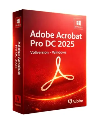 Produktbild von Adobe Acrobat Pro DC 2025 / Vollversion / Windows / Kein Abo