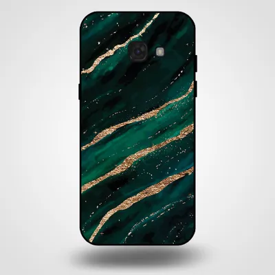 Obrázek produktu pro Smartphonica Pouzdro na mobil pro Samsung Galaxy A5 2017 s mramorovým potiskem - Zadní kryt z TPU s mramorovým designem - Green Gold