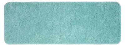 Image de Tapis de bain antidérapant, lavable, bleu ciel, 45x120 cm