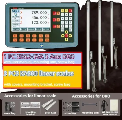 Obrázek produktu pro Sada DRO-Kit, rozlišení 5 µm, více lineárních stupnic, 5um DRO-Kit 2