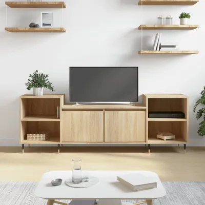 Imagen del producto de Maison Exclusive - Mueble de televisión Sonoma en roble, 160x35x55 cm, fabricado en material de madera