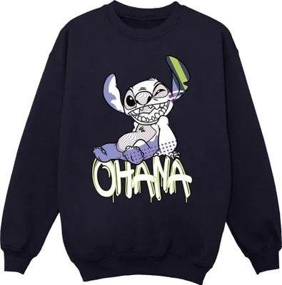 Produktbild von Disney - "Ohana" Sweatshirt für Herren BI31242 (S) (Marineblau)