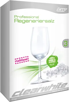 Produktbild von clearwhite Regeneriersalz 3 x 2 kg, Geschirrspülersalz, Fest, 6 kg, 295 mm, 255 mm, 90 mm