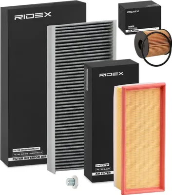 Produktbild von RIDEX Filterset Inspektionspaket Filtersatz für CITROËN JUMPY Kasten für FIAT Scudo (270, 272) Scudo Kastenwagen (270, 272) passend für PEUGEOT