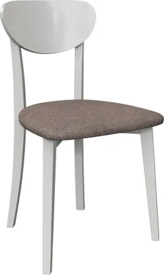 Produktbild von MIRJAN24 Stuhl Hugo New VII, Esszimmerstuhl aus Buchenholz, 47x48x86 cm (Holzfarbe: Weiß, Stofffarbe: Hygge D20)