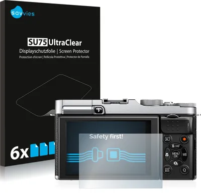 Produktbild von 6x Für Fujifilm X-M1 Schutzfolie Savvies Displayschutz Display Schutz Folie Klar Transparent