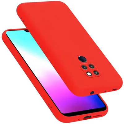 Produktbild von Cadorabo Schutzhülle für Huawei MATE 20 Hülle in Rot Handyhülle Case Cover TPU Etui
