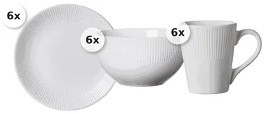 Produktbild von Frühstücks-Set 18 tlg. Banda weiss