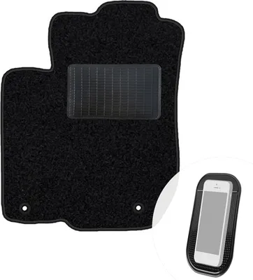 Image de moto-MOLTICO tapis de sol conducteur voiture velours côté conducteur tapis de voiture noir tapis conducteur 1 pièce adapté à l'Audi A3 I 8L 1996-2003
