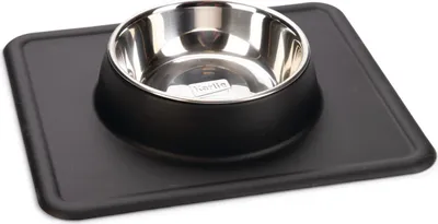 Productafbeelding van Karlie Silikon INOX voerbak Dex, 350 ml, zwart